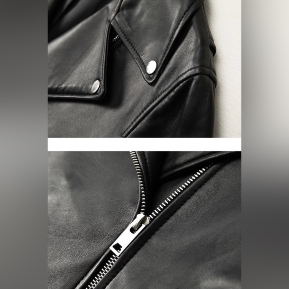 100% Genuine Leather Jacket🖤- Black Genuine Leather Jacket - Picture 5 of 5